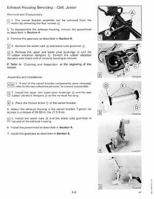 1990 Johnson Evinrude "ES" Colt/Junior thru 8 Service Manual, P/N 507870, Page 186