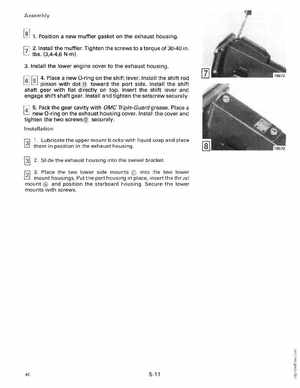 1990 Johnson Evinrude "ES" Colt/Junior thru 8 Service Manual, P/N 507870, Page 191