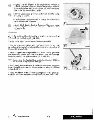 1990 Johnson Evinrude "ES" Colt/Junior thru 8 Service Manual, P/N 507870, Page 205