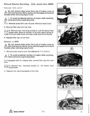 1990 Johnson Evinrude "ES" Colt/Junior thru 8 Service Manual, P/N 507870, Page 228