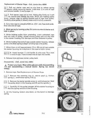 1990 Johnson Evinrude "ES" Colt/Junior thru 8 Service Manual, P/N 507870, Page 230