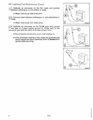 1990 Johnson Evinrude "ES" Colt/Junior thru 8 Service Manual, P/N 507870, Page 244