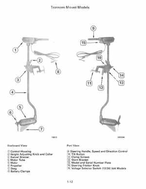 1990 Johnson Evinrude "ES" Electric Trollers Service Manual, P/N 507869, Page 16