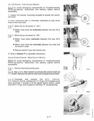 1990 Johnson Evinrude "ES" Electric Trollers Service Manual, P/N 507869, Page 35