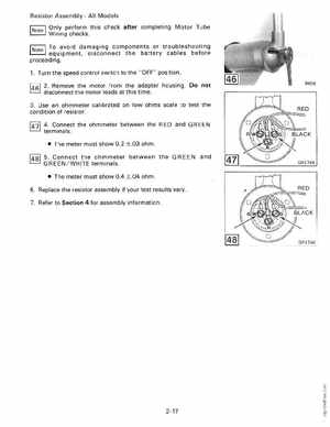 1990 Johnson Evinrude "ES" Electric Trollers Service Manual, P/N 507869, Page 41