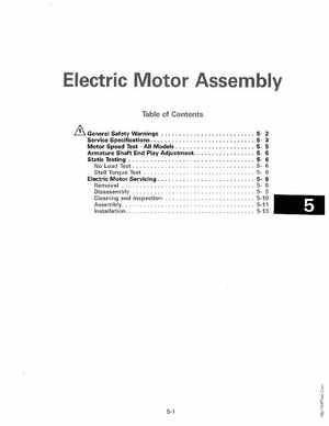 1990 Johnson Evinrude "ES" Electric Trollers Service Manual, P/N 507869, Page 84