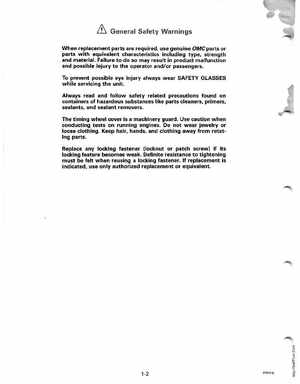 1991 Johnson Evinrude EI 60 Loop V Models 150, 175 outboards Service Manual, Page 8