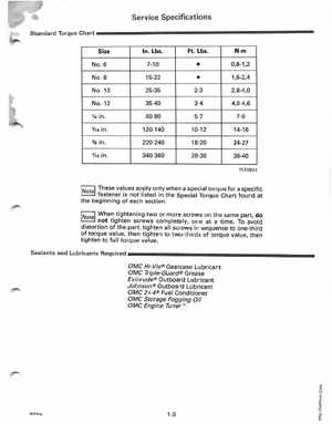 1991 Johnson Evinrude EI 60 Loop V Models 150, 175 outboards Service Manual, Page 9