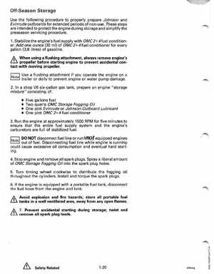 1991 Johnson Evinrude EI 60 Loop V Models 150, 175 outboards Service Manual, Page 26