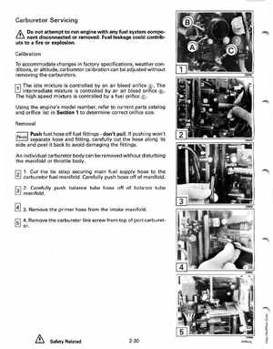 1991 Johnson Evinrude EI 60 Loop V Models 150, 175 outboards Service Manual, Page 74