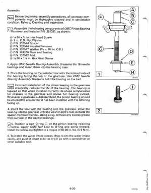 1991 Johnson Evinrude EI 60 Loop V Models 150, 175 outboards Service Manual, Page 184