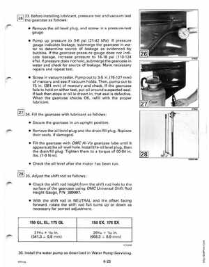 1991 Johnson Evinrude EI 60 Loop V Models 150, 175 outboards Service Manual, Page 189