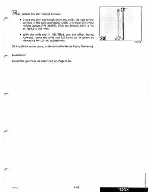 1991 Johnson Evinrude EI 60 Loop V Models 150, 175 outboards Service Manual, Page 207