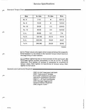 1991 Johnson/Evinrude EI 60 thru 70 outboards Service Manual, Page 9