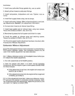 1991 Johnson/Evinrude EI 60 thru 70 outboards Service Manual, Page 95