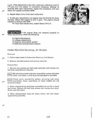 1991 Johnson/Evinrude EI 60 thru 70 outboards Service Manual, Page 96