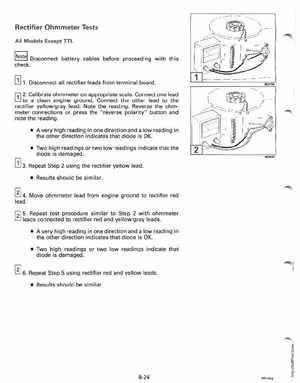 1991 Johnson/Evinrude EI 60 thru 70 outboards Service Manual, Page 250