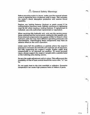 1991 Johnson/Evinrude EI 60 thru 70 outboards Service Manual, Page 276