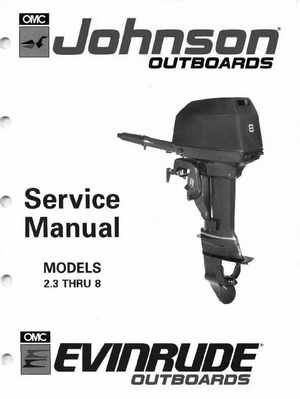 1991 Johnson/Evinrude EI Outboards 2.3 thru 8 Service Manual, Page 1