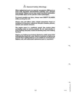 1991 Johnson/Evinrude EI Outboards 2.3 thru 8 Service Manual, Page 8