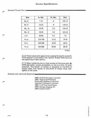 1991 Johnson/Evinrude EI Outboards 2.3 thru 8 Service Manual, Page 9