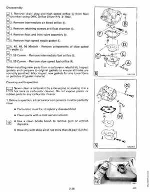 1991 Johnson/Evinrude Models "EI" 40 thru 55 Service Manual, Page 94