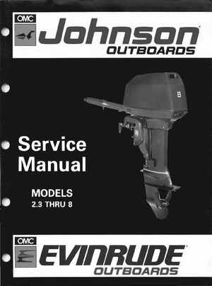 1992 Johnson/Evinrude EN 2.3 thru 8 outboards Service Manual, Page 1
