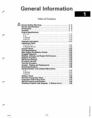 1992 Johnson/Evinrude EN 2.3 thru 8 outboards Service Manual, Page 7