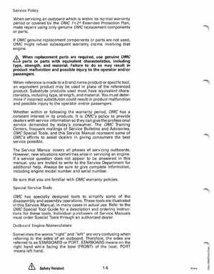 1992 Johnson/Evinrude EN 2.3 thru 8 outboards Service Manual, Page 12