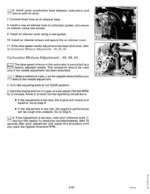 1992 Johnson Evinrude "EN" 40 thru 55 Service Manual, P/N 508143, Page 98