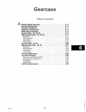 1992 Johnson Evinrude "EN" 40 thru 55 Service Manual, P/N 508143, Page 201