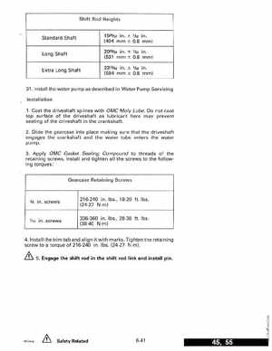 1992 Johnson Evinrude "EN" 40 thru 55 Service Manual, P/N 508143, Page 241