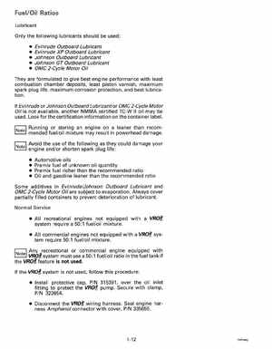 1992 Johnson Evinrude "EN" 60 deg Loop V Service Manual, P/N 508146, Page 18