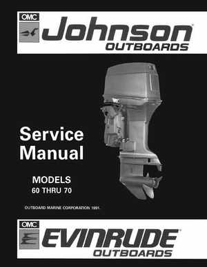 1992 Johnson Evinrude "EN" 60 thru 70 Service Manual, P/N 508144, Page 1