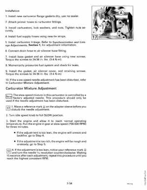 1992 Johnson Evinrude "EN" 60 thru 70 Service Manual, P/N 508144, Page 87