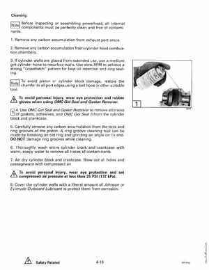 1992 Johnson Evinrude "EN" 60 thru 70 Service Manual, P/N 508144, Page 142