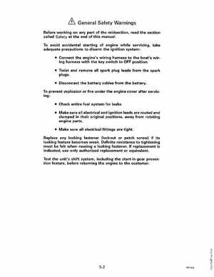 1992 Johnson Evinrude "EN" 60 thru 70 Service Manual, P/N 508144, Page 163