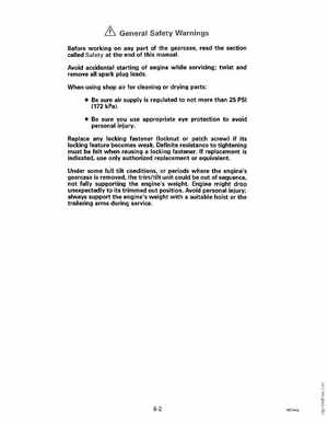 1992 Johnson Evinrude "EN" 60 thru 70 Service Manual, P/N 508144, Page 187