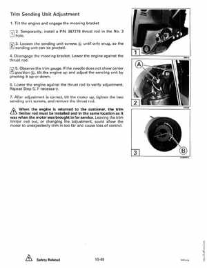 1992 Johnson Evinrude "EN" 60 thru 70 Service Manual, P/N 508144, Page 309