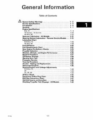 1992 Johnson Evinrude "EN" 9.9 thru 30 Service Manual, P/N 508142, Page 7