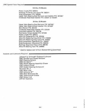 1992 Johnson Evinrude "EN" 9.9 thru 30 Service Manual, P/N 508142, Page 146