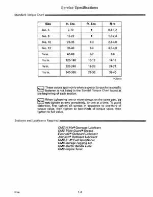 1992 Johnson Evinrude "EN" 90 deg. Cross V Service Manual, P/N 508145, Page 9