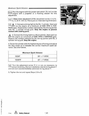 1992 Johnson Evinrude "EN" 90 deg. Cross V Service Manual, P/N 508145, Page 47