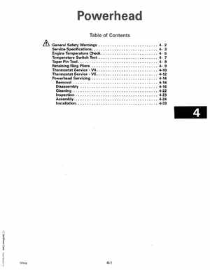 1992 Johnson Evinrude "EN" 90 deg. Cross V Service Manual, P/N 508145, Page 153
