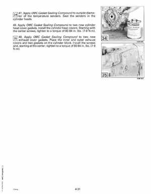 1992 Johnson Evinrude "EN" 90 deg. Cross V Service Manual, P/N 508145, Page 183