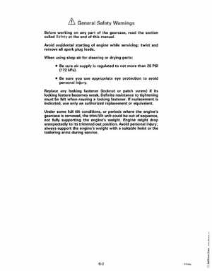 1992 Johnson Evinrude "EN" 90 deg. Cross V Service Manual, P/N 508145, Page 226