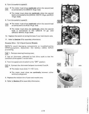 1992 Johnson Evinrude "EN" Electric Outboards Service Manual, P/N 508140, Page 38
