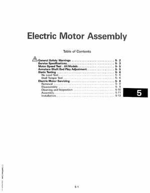 1992 Johnson Evinrude "EN" Electric Outboards Service Manual, P/N 508140, Page 84