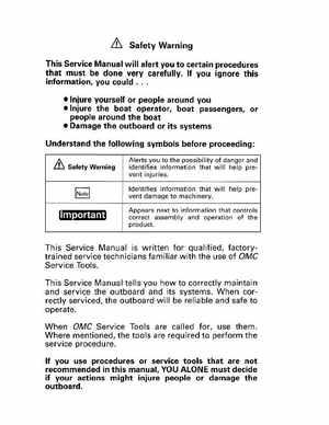 1993 Johnson Evinrude "ET" 2 thru 8 Service Manual, P/N 508281, Page 2