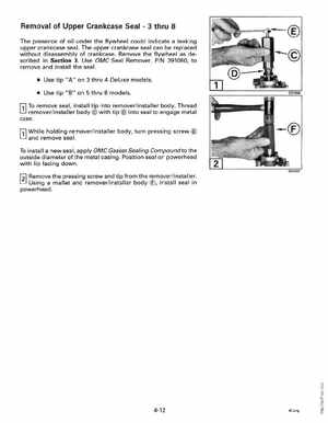 1993 Johnson Evinrude "ET" 2 thru 8 Service Manual, P/N 508281, Page 154
